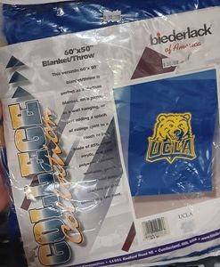 UCLA Bruins NCAA Football Plush Blanket Throw 60"x50"